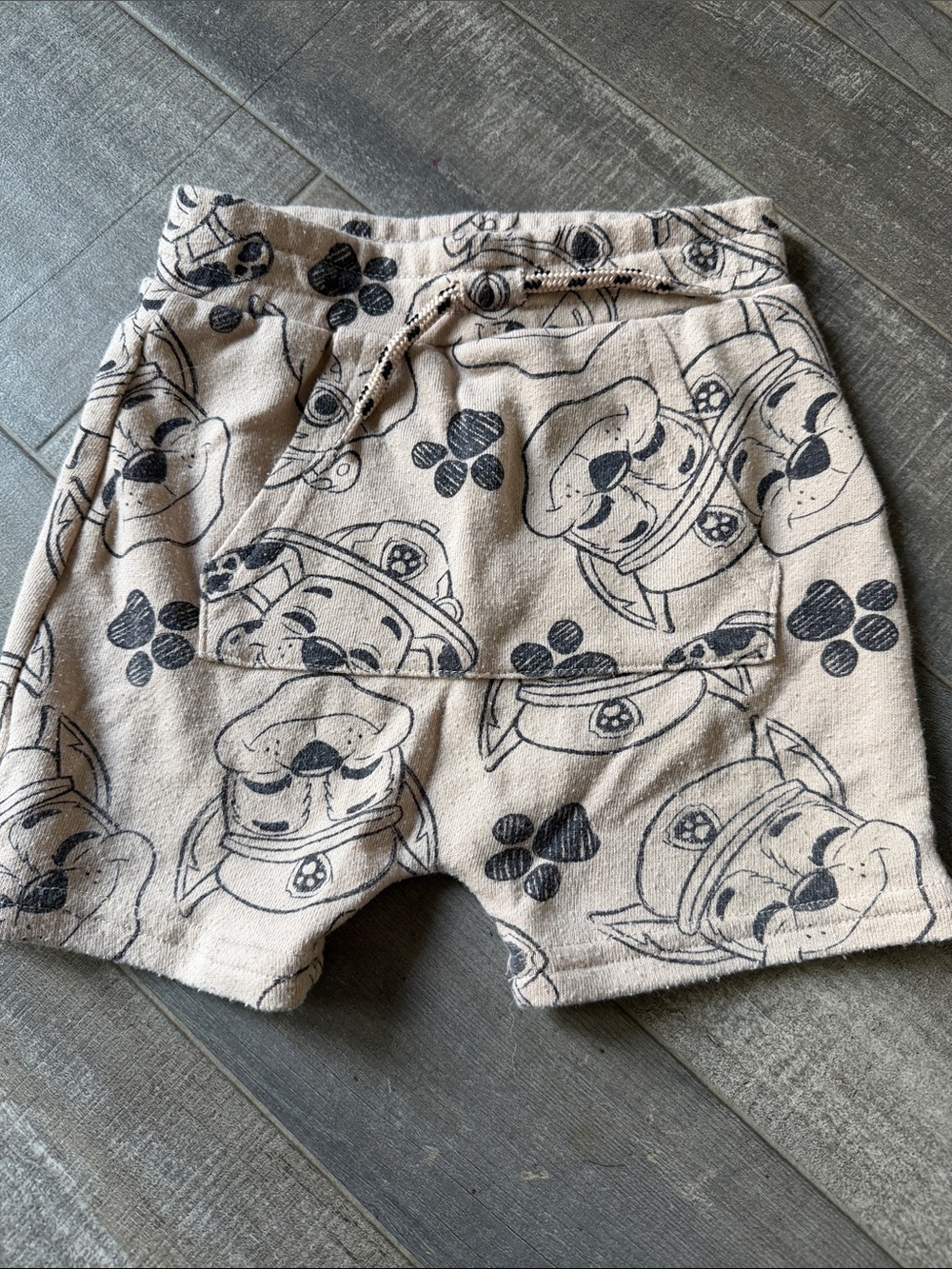 Nickelodeon Beige Paw Patrol Face Print Shorts